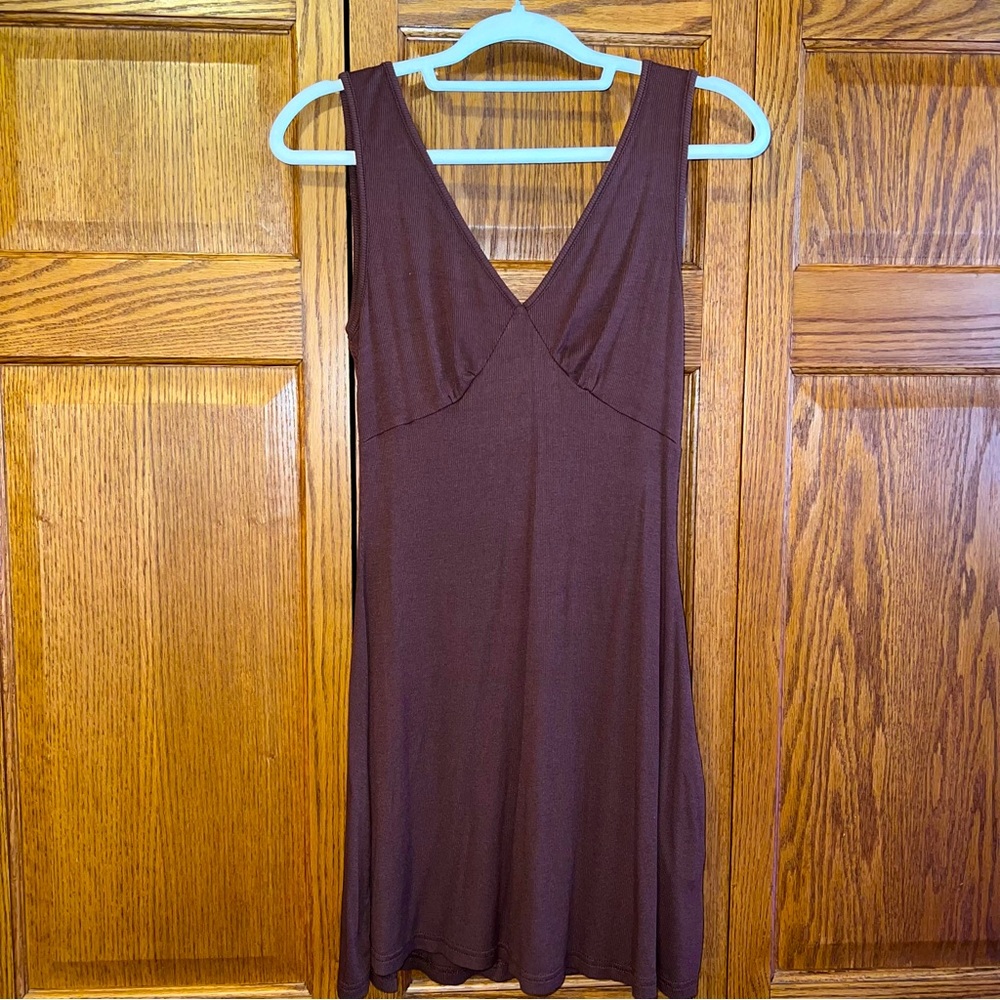 Short brown dress